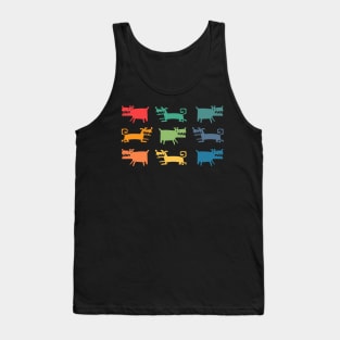 Crazy doggy pattern Tank Top